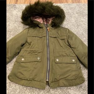 Zara kids 2 in 1 water resistant jacket w/ hood